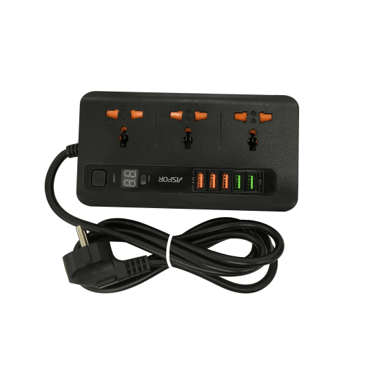 Aspor A503 Power Socket With 5 USB Put