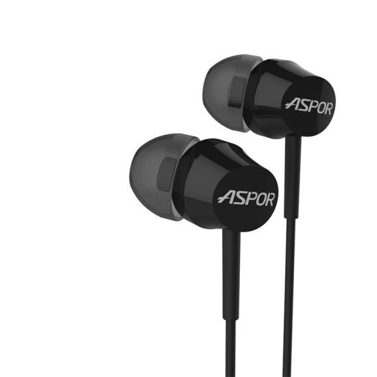 Aspor A201 Earphone With Black Color