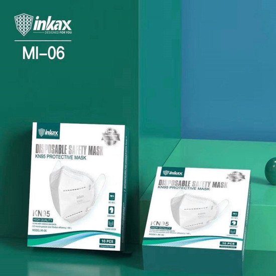 Inkax KN95 face Mask 1box 800Tk.(10 PCS)
