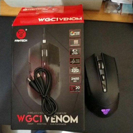 Fantech WGC1 Venom Rechargeable Wireless Gaming Mouse