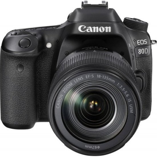 Canon EOS 80D DSLR Camera with 18-135mm IS USM Lens