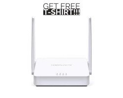 Mercusys MW302R 300mbps 2 Antenna Multi-Mode Wireless N Router With Free T-Shirt