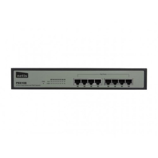 Netis PE6108 8 Port Fast Ethernet PoE Switch