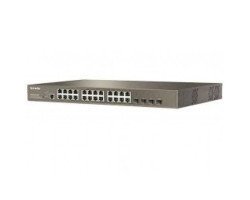 Tenda TEG3224P 24-Port 10/100/1000 Mbps + 4 Shared SFP PoE Managed Switch