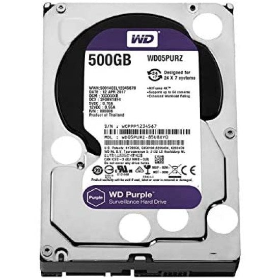 Western Digital Purple 500GB Surveillance HDD