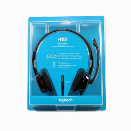 Logitech H151 Stereo Headset Black