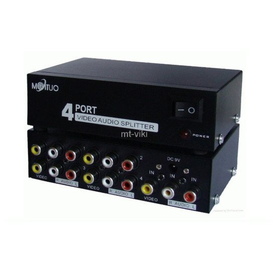 AV SPLITTER MT-104AV 4 PORTS