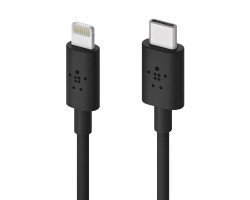 Belkin F8J239bt04-BLK LTG TO USB-C CHARGESYNC CBL,4′