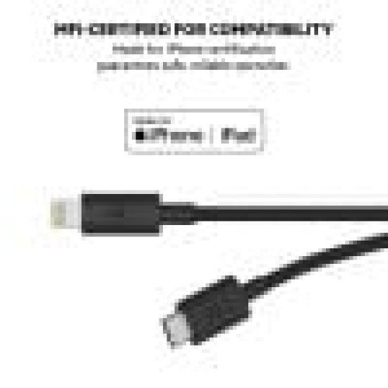 Belkin F8J239bt04-BLK LTG TO USB-C CHARGESYNC CBL,4′