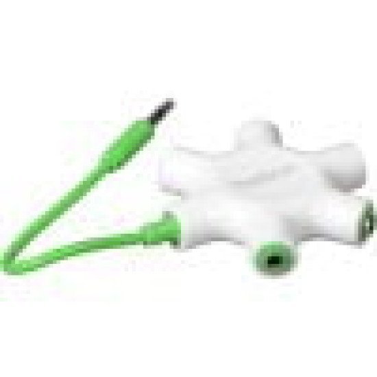 Belkin F8Z274bt RockStar 5-Jack Multi Headphone Audio Splitter (Light Green)