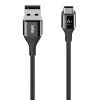 Belkin F2CU059bt04-DURATEK CHARGE CABLE, USB-C TO USB-A,4,BLACK