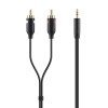 Belkin F3Y116bt2M Mini-Stereo to RCA Audio Cable 3.5mm