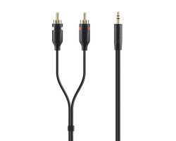 Belkin F3Y116bt2M Mini-Stereo to RCA Audio Cable 3.5mm