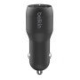 Belkin DUAL METALLIC CAR CHARGER,UNIVERSAL,24W,BLACK