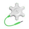 Belkin F8Z274bt RockStar 5-Jack Multi Headphone Audio Splitter (Light Green)