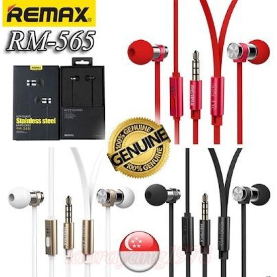 REMAX RM-565i Stainless Steel Stereo Earphone