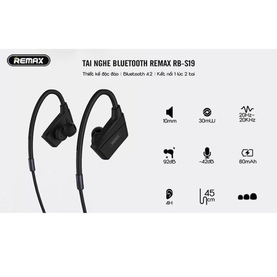 Remax RB-S19 Neckband Bluetooth Earphone