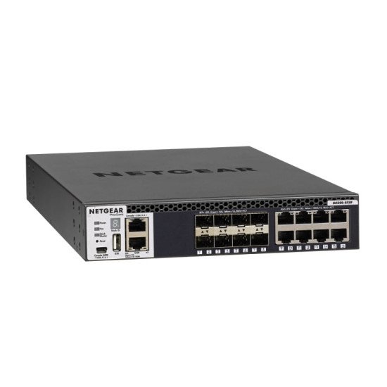 Netgear XSM4316S 8 Port Pro Safe 10G Fiber & 8-Port 10G Ethernet L3 Stackable Managed Switch
