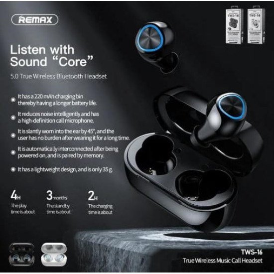 Remax TWS-16 Bluetooth Earphones