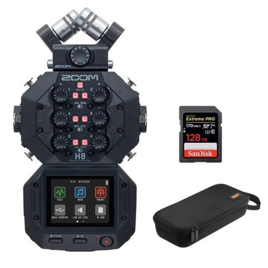 Zoom H8 12-Track Portable Handy Recorder