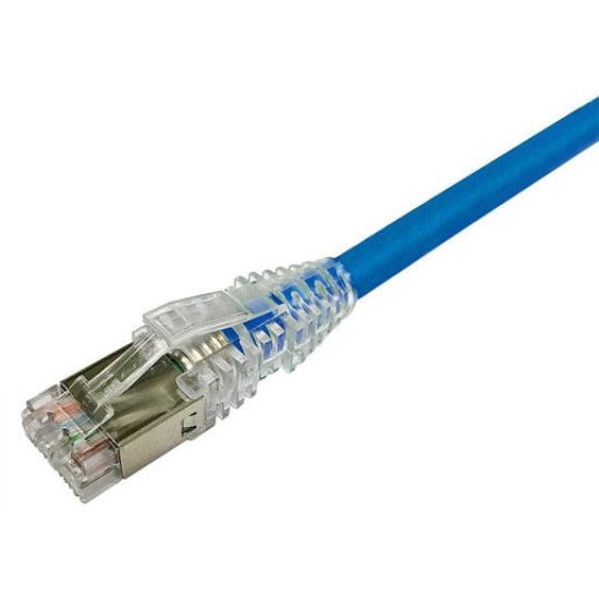 NPC Patch Lead Cat6A S/FTP RJ45 LSZH Blue 10m