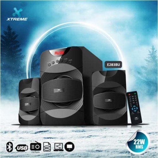 Xtreme E283BU 2:1 Bluetooth Speaker With Remote