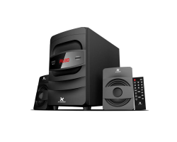 Xtreme E256BU 2:1 Bluetooth Black Speaker With Remote