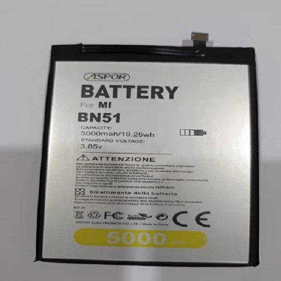 Aspor Battery For XM BN51 5000 mAh