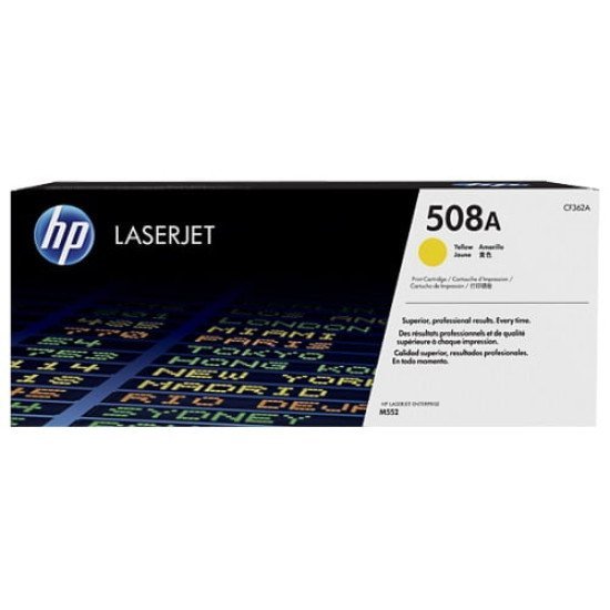 HP 508A Yellow Original LaserJet Toner (For CLJ M553N, DN)