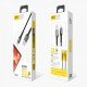 Aspor AC 08 1M 3A Micro LED Nylon Data cable
