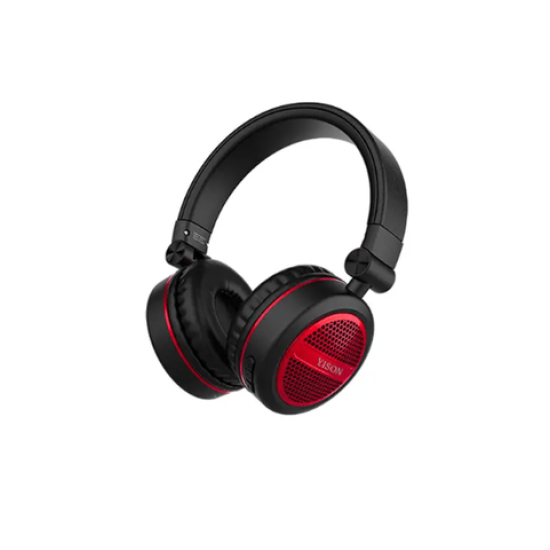 Yison B4 Portable Wireless Overhead Foldable Headphone (Red)