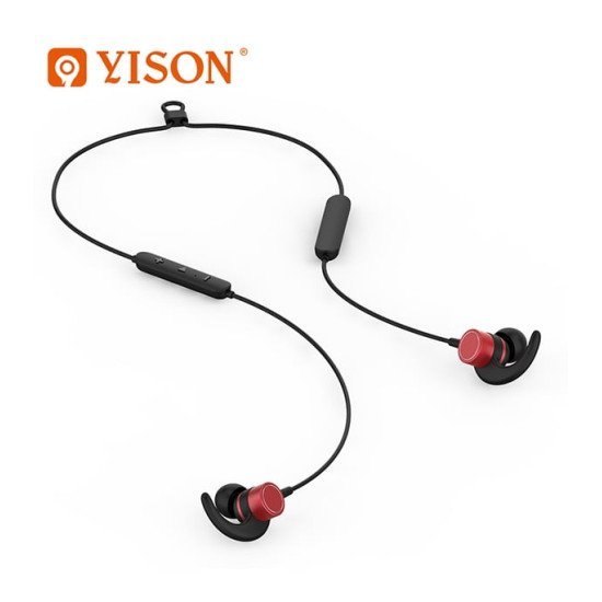 Yison E17 IPX5 Bluetooth v5.0 Neckband Earphone (Red)