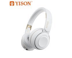 Yison B3 Portable Wireless Overhead Headphone (White)