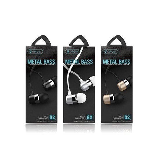 Yison G2 Wire Metal In-Ear Earphone Super Bass With Mic (Gold)