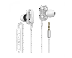 Baseus H08 Immersive Virtual 3D Gaming Earphone (White+Gray)