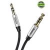Baseus Yiven Audio Cable M30 1M Silver+Black (CAM30-BS1)