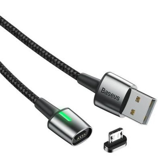 Baseus Zinc Magnetic Cable USB For Micro 1.5A 2m(Charging)Black (CAMXC-G01)