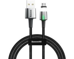 Baseus Zinc Magnetic Cable USB For Micro 1.5A 2m(Charging)Black (CAMXC-G01)