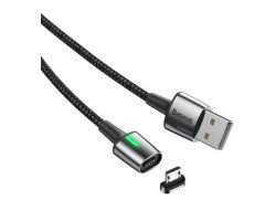 Baseus Zinc Magnetic Cable USB For iP 1.5A 2m(Charging)Black (CALXC-G01)
