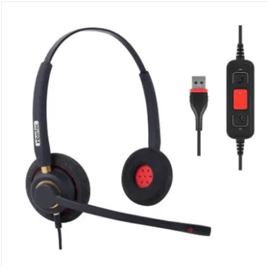 INBERTEC UB805DM  Dual Smart Acoustic Filter AI Noise Cancelling Headsets