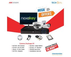 Hikvison 2 piece HD Camera full package setup