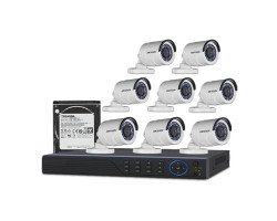 Hikvision 8 Unit IP Camera Package