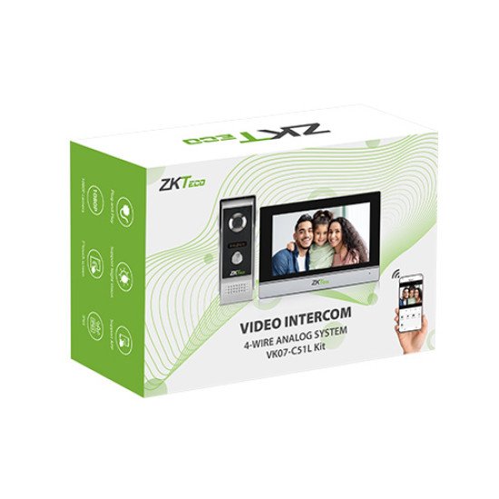 ZKTeco VK10-C51L Hybrid Video Intercom Kit