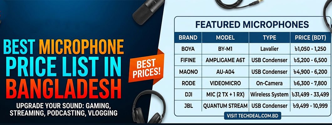 Best Microphone Price List in Bangladesh