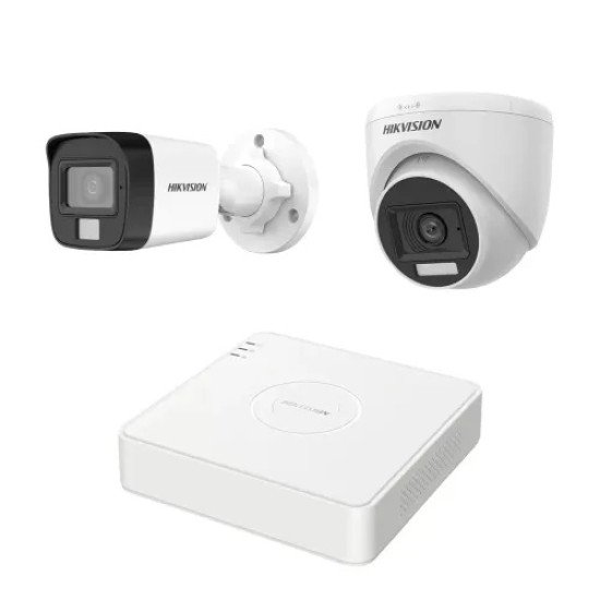 HIKVISION 2 unit 1080P night vision security cc camera Package