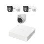 HIKVISION 3 unit 1080P night vision security cc camera Package