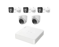 HIKVISION 5 unit 1080P night vision security cc camera Package