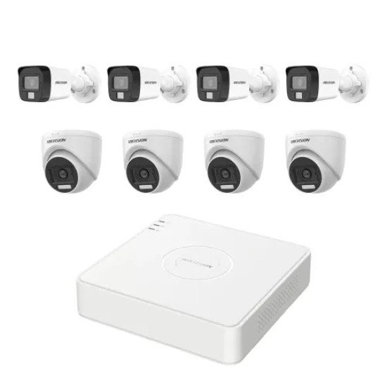HIKVISION 8 unit 1080P night vision security cc camera Package