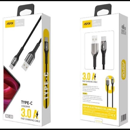 Aspor AC10 Type-C Fast Charging Data Cable