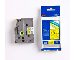 Brother TZe-641 18mm Black on Yellow Laminated Tape